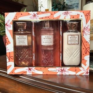 Brand New Bath & Body Works Pure Wonder Gift Lotion Shower Gel Fragrance Mist